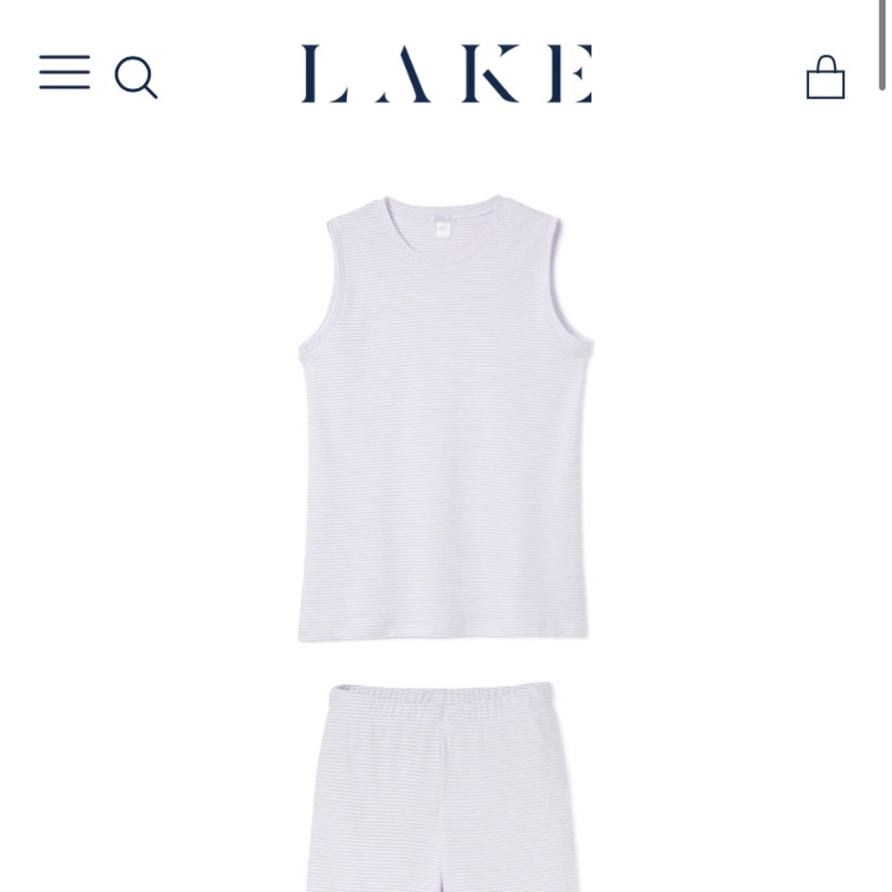 Lake Pima Tank-Long Weekend Set in Wisteria